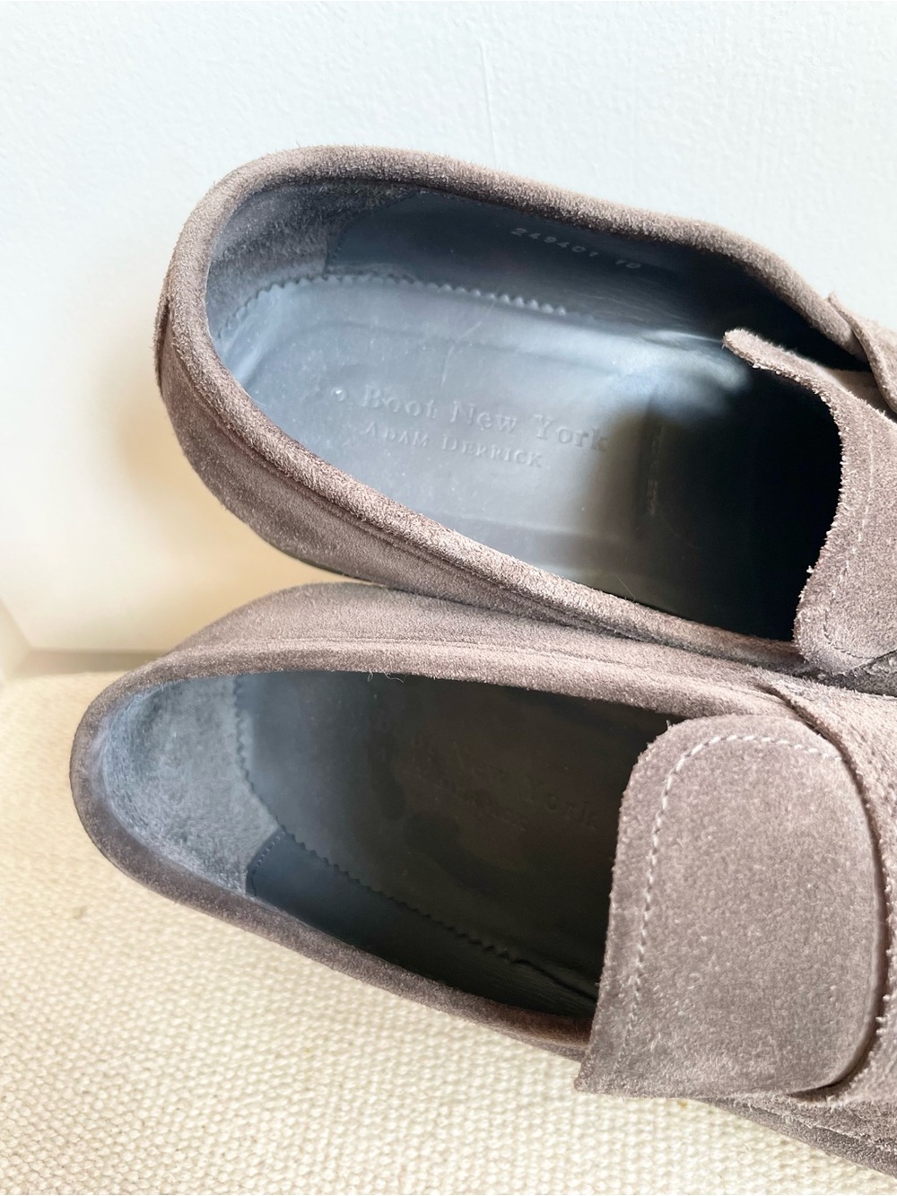 To Boot New York Shoes Mens 10  Adam Derrick Suede Penny Loafers 341301 - Picture 5 of 11